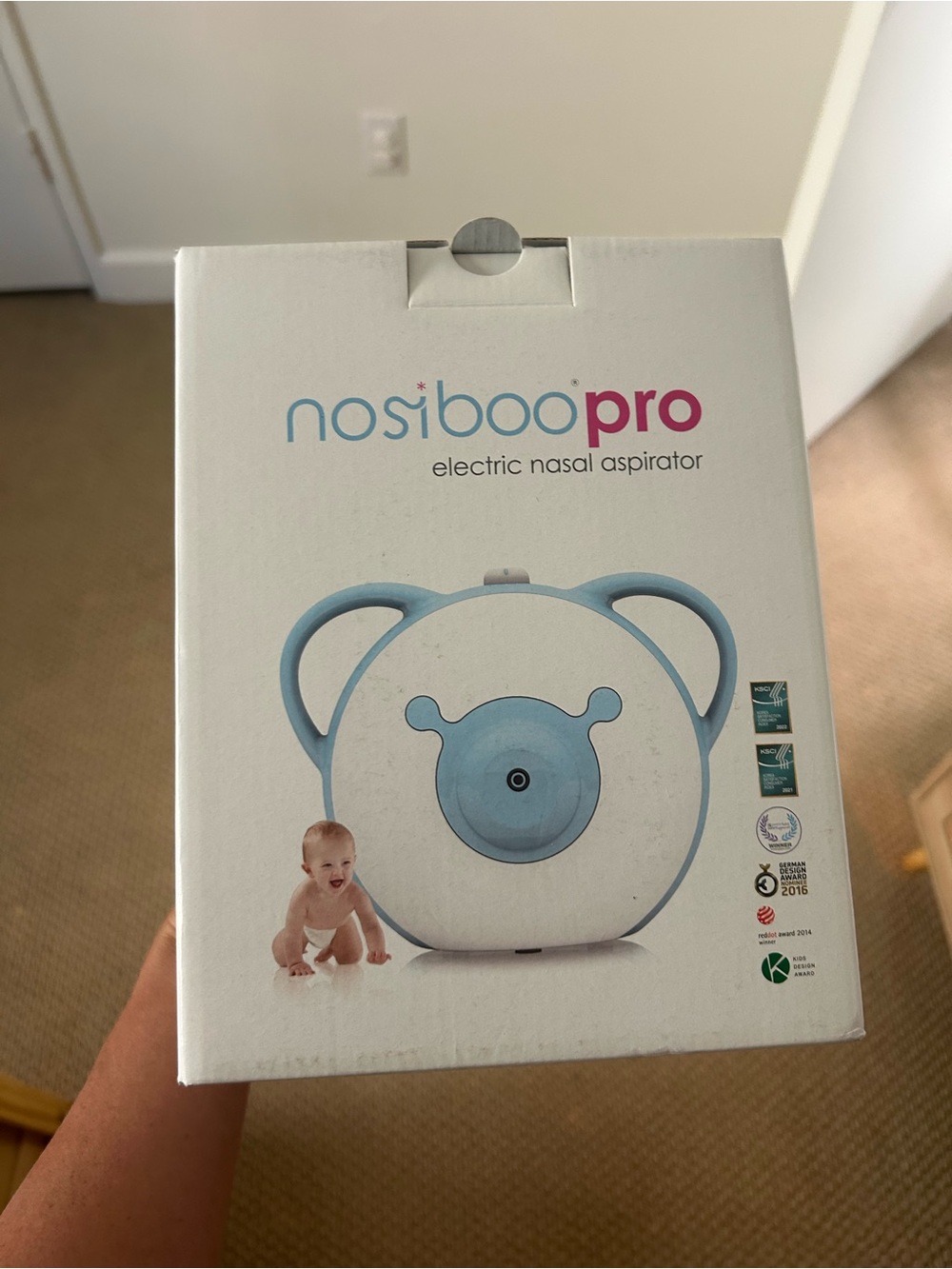 nosiboo Pro Nasal Aspirator Blue Electric Nasal Aspirator NWT
